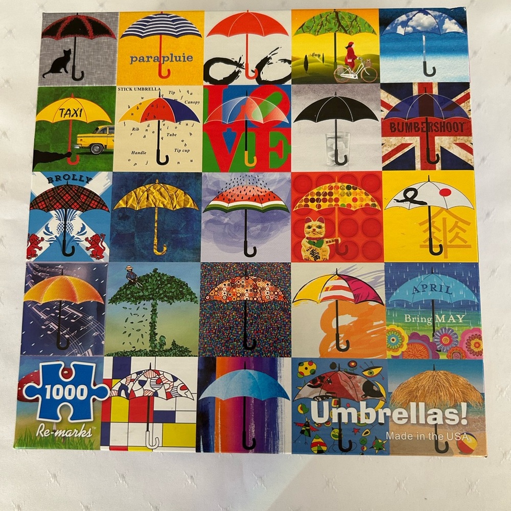 Umbrellas 1000 Piece Re-Marks Jigsaw Puzzle